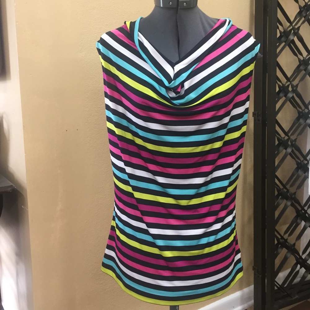 Sleeveless multicolor fun Worthington top